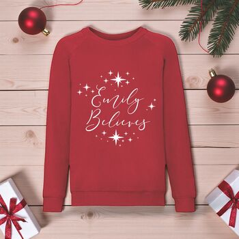 'I Believe' Christmas Jumper, 2 of 5