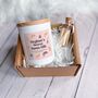 Funny Secret Santa Scented Candle Gift Set Vegan Xmas Present, thumbnail 5 of 5