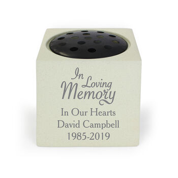 Personalised In Loving Memory Memorial Vase, 2 of 3