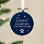 Pet Memorial Velvet Hoop Christmas Tree Decoration, thumbnail 2 of 3