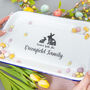 Personalised Family Easter Enamel Serving Tray, thumbnail 3 of 5