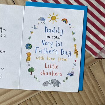 Personalised Very 1st Fathers Day Daddy Card, 4 of 5