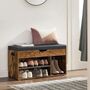 Shoe Bench With Hidden Storage And Padded Seat, thumbnail 3 of 12