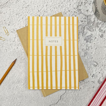 Mustard Stripe Notebook, 4 of 7