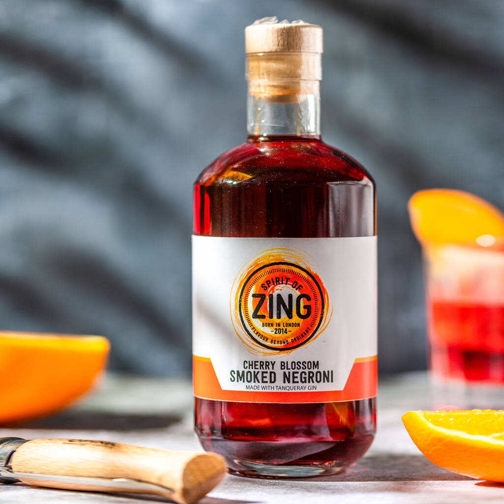 Cherry Blossom Negroni Craft Gin Cocktail By World Of Zing
