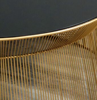 Curve Gold And Black Coffee Table, 2 of 4