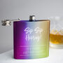 'Sip Sip Hooray' Personalised Graduation Hip Flask, thumbnail 3 of 9