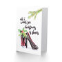 All Want Is Shoes Funny Cute Fashion Christmas Card, thumbnail 2 of 4