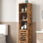 Tall Freestanding Bathroom Storage With Open Shelves, thumbnail 3 of 9