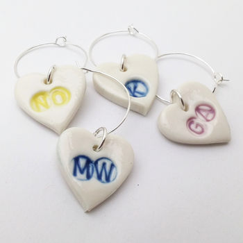 Initial Wine Glass Charms, 3 of 3