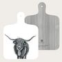 Highland Coo Mini Chopping Board, thumbnail 2 of 2