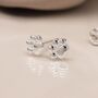 Sterling Silver Cat Paw Stud Earrings, thumbnail 3 of 7