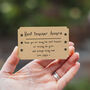 Best Teacher Award Personalised Metal Ticket Keepsake, thumbnail 3 of 4