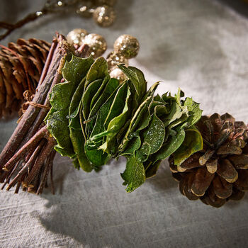 Woodland Sparkle Natural Christmas Garland, 4 of 6