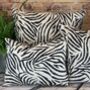 Zebra Print Linen Mix Cushion, thumbnail 7 of 12