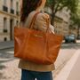 Equestrian Leather Tote Bag, thumbnail 1 of 12