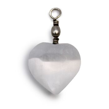 Selenite Heart Pendant, 3 of 4