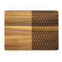 Lián Rectangle Wood Placemats With Wood Coasters, thumbnail 2 of 6