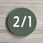 Stylish Small Round House Number, thumbnail 6 of 8