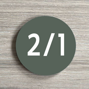 Stylish Small Round House Number, 6 of 8
