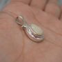 White Opal Pendant: Sterling Silver Necklace, thumbnail 7 of 7