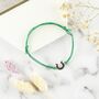 May Good Luck Be Your Friend Horseshoe Wish Bracelet, thumbnail 3 of 4