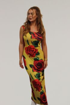 Sunshine Floral Stretch Maxi Dress, 3 of 3