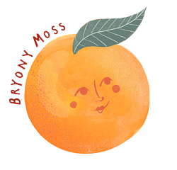 Smiley orange Bryony Moss Logo