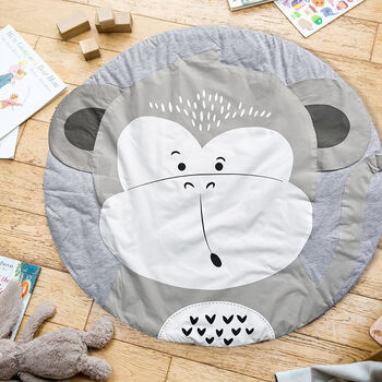 Personalised Cheeky Monkey Baby Play Mat, 3 of 5