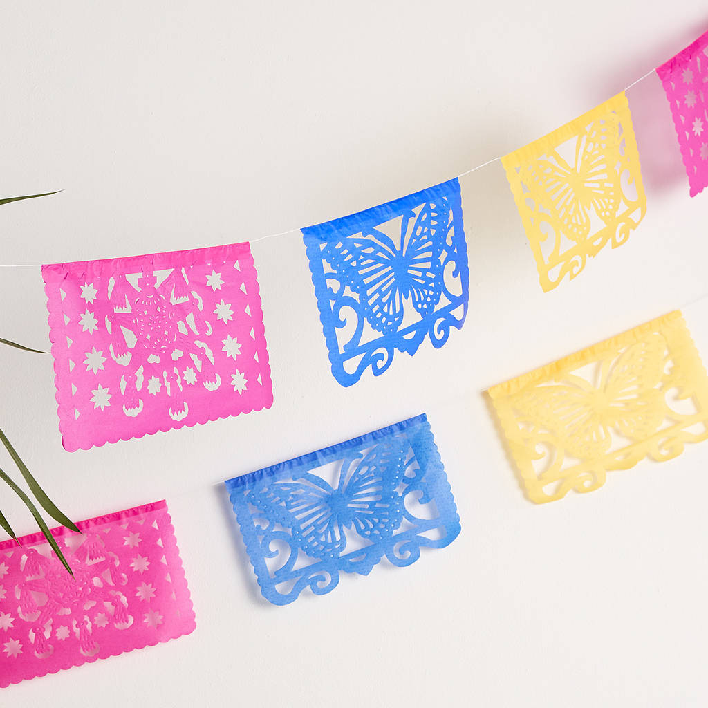 Fiesta Fun Mexican Paper Bunting By Chilpa | notonthehighstreet.com