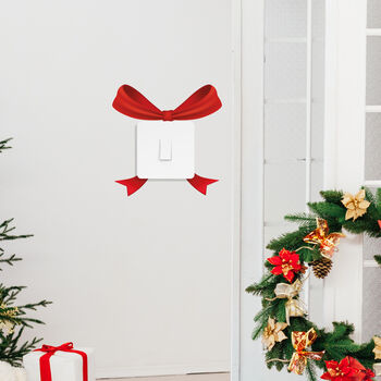 Light Switch Christmas Fabric Wall Stickers, 4 of 7