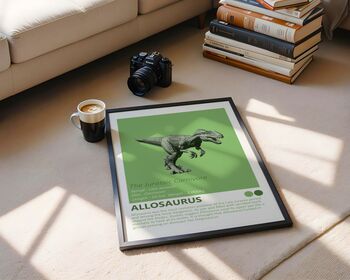 Dinosaurs Predator Series Set Of Four Art Prints, 5 of 12