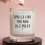Marathon Gift Smells Like You Ran Candle, thumbnail 1 of 6