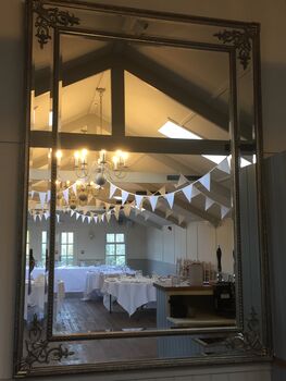 White Cotton Fabric Bunting, 2 of 3