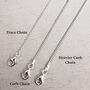 Oval Faceted St Christopher Personalised Necklace, thumbnail 11 of 11