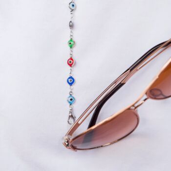 Multicolour Evil Eye Protection Eyeglass Chain Lanyard, 2 of 3
