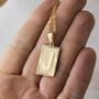 Rectangle Initial Letter Pendant Necklace, thumbnail 2 of 9