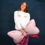 Bow Boobs Christmas Jumper Sweatshirt, thumbnail 2 of 3