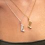 Cowboy Boot Charm Necklace, Sterling Silver Or Gold Plated, thumbnail 1 of 9