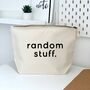 Random Stuff Zipped Storage Bag Pouch, thumbnail 1 of 4