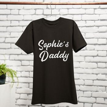 Personalised Father's Day Daddy And Child T Shirt Set, 3 of 9