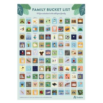 A2 100 Activities Kids Bucket List Poster, 3 of 4