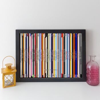 Personalised Music Print Record Collection Gift, 6 of 7