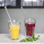 Set Of Four Glass Juice Straws, thumbnail 1 of 2