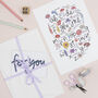 Illustrated Floral Print Alphabet Of Flowers, thumbnail 2 of 9