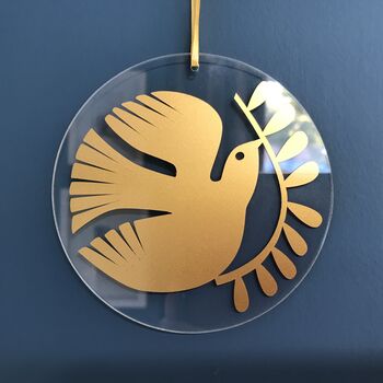 Golden Bird Hanging Ornament, 5 of 6