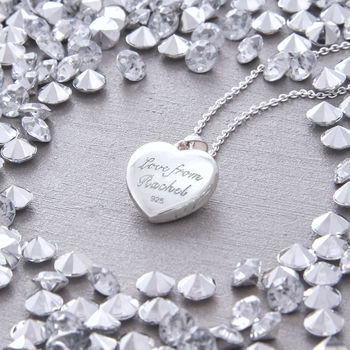 Personalised Diamond And Sterling Silver Heart Locket, 2 of 7