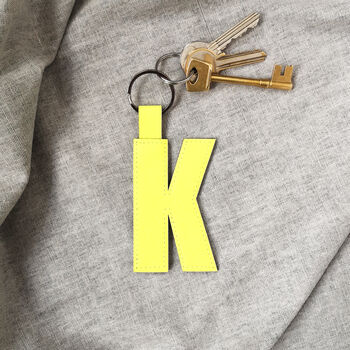 Monogram Leather Key Ring, 5 of 10