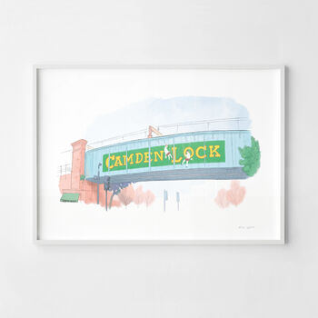 Camden Lock London Fine Art Print, 5 of 5