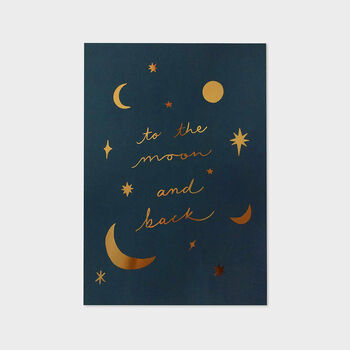 Moon And Back Astrology Print, Unframed, 4 of 5